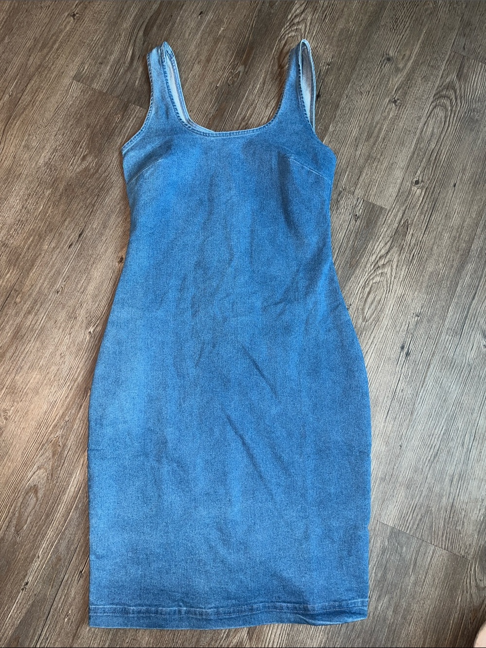 RETROD Sleeveless Blue Tank Mini Dress